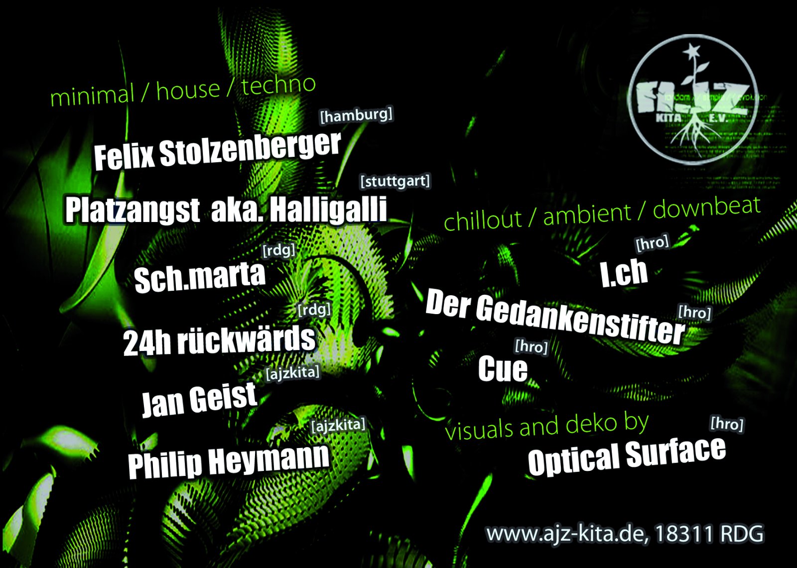Flyer: Bionic Beats — Rückseite