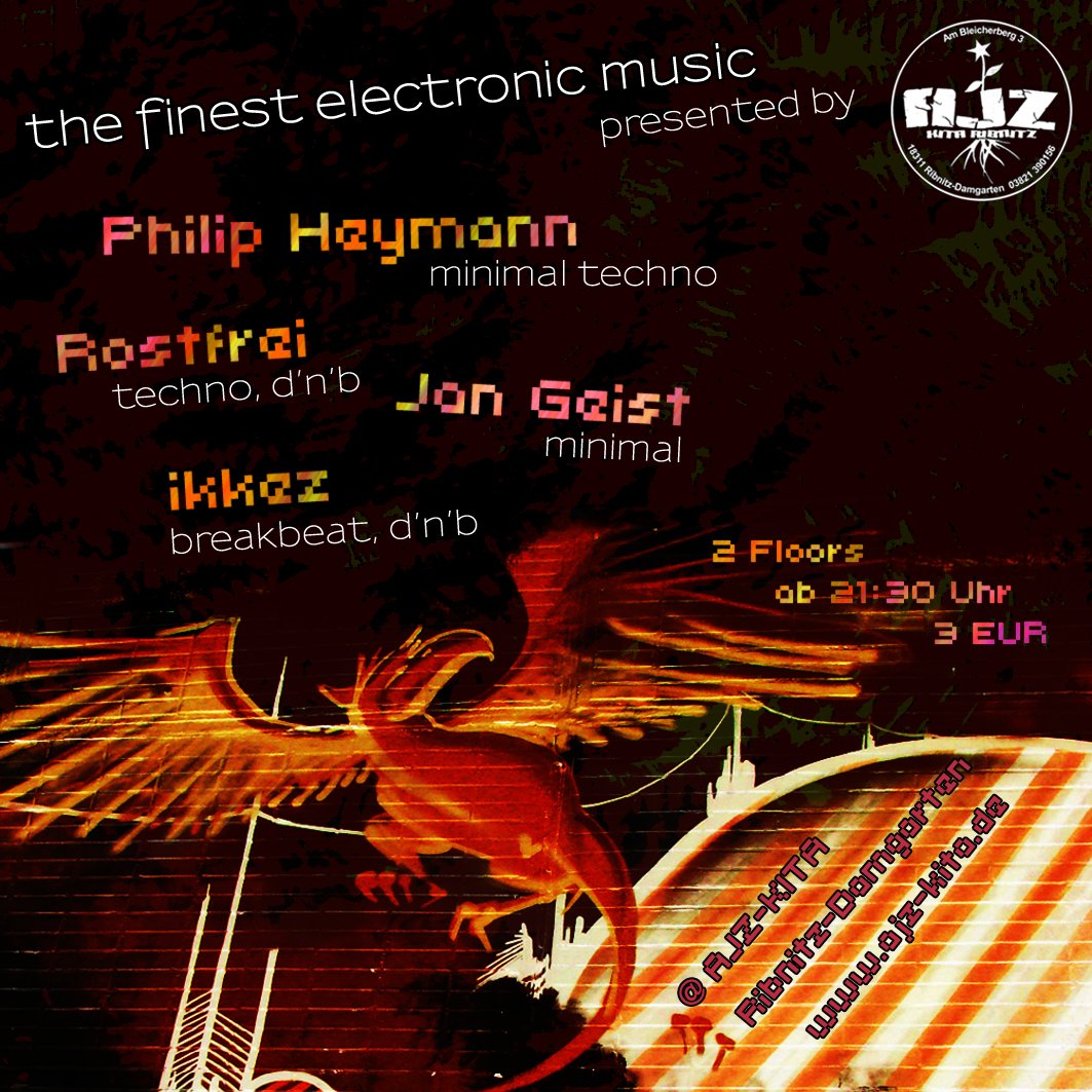 Flyer: Electro-DnB — Rückseite